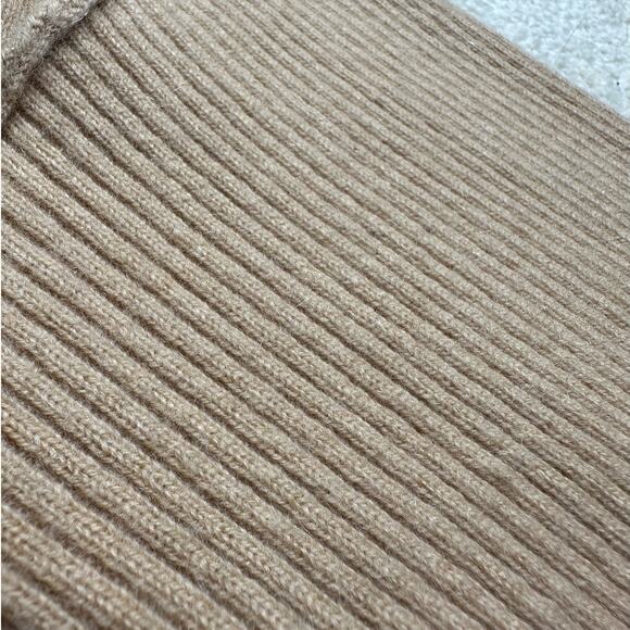 Soft Surroundings:  Tan Cashmere V-Neck Sweater - Picture 9 of 9